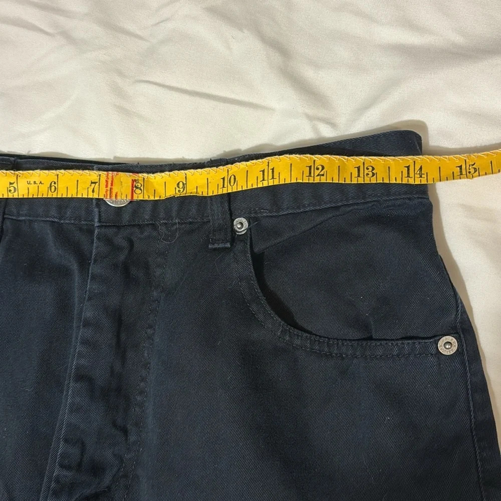 Banana Republic Black Denim Shorts size 6 - Picture 3 of 6